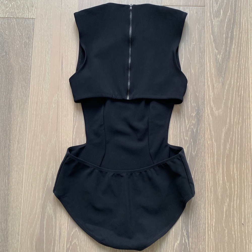 ALIX Bleecker Open-Back Stretch-Jersey Bodysuit - Picture 4 of 5